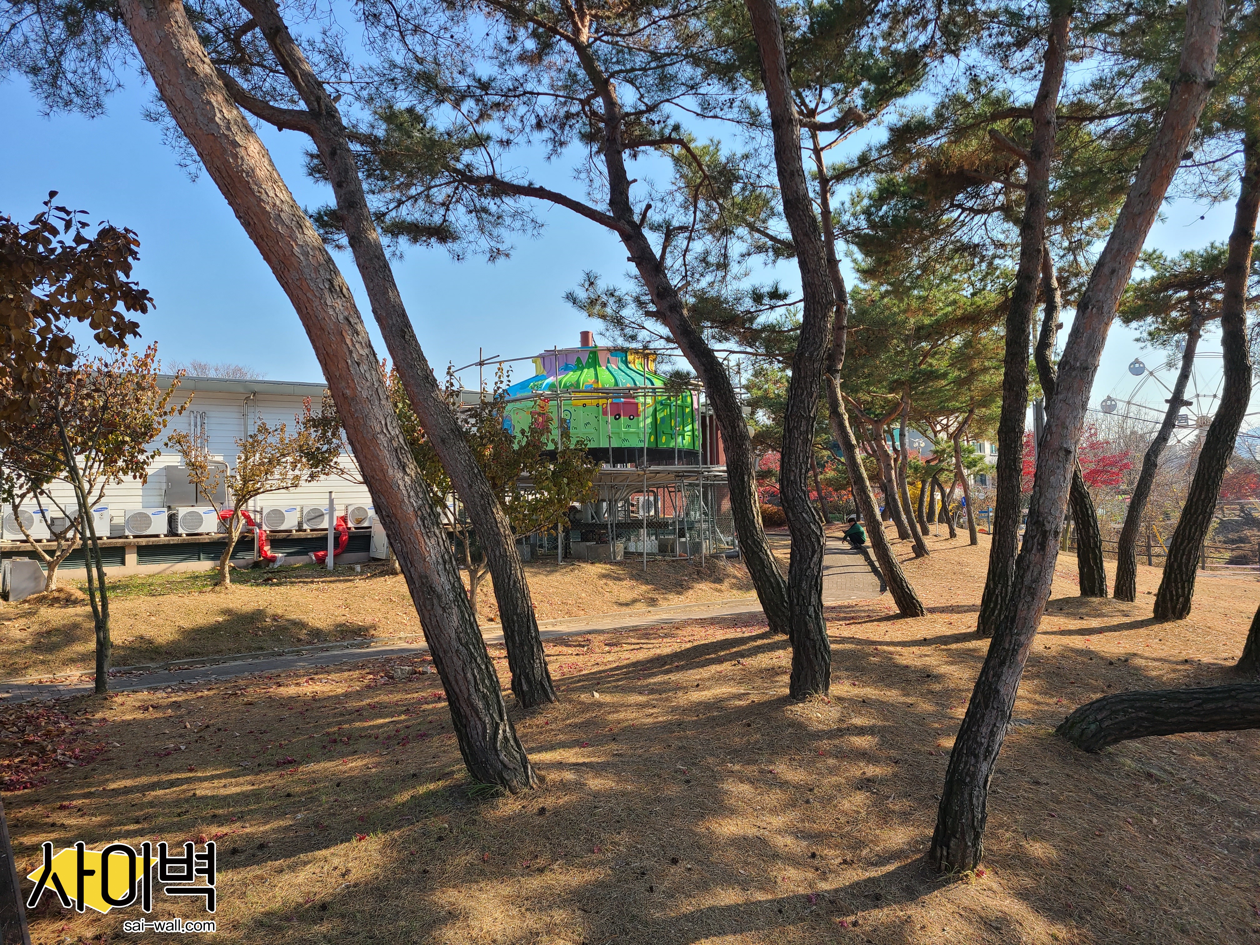 춘천인형극제 냉각탑 벽화 시공 사진 15